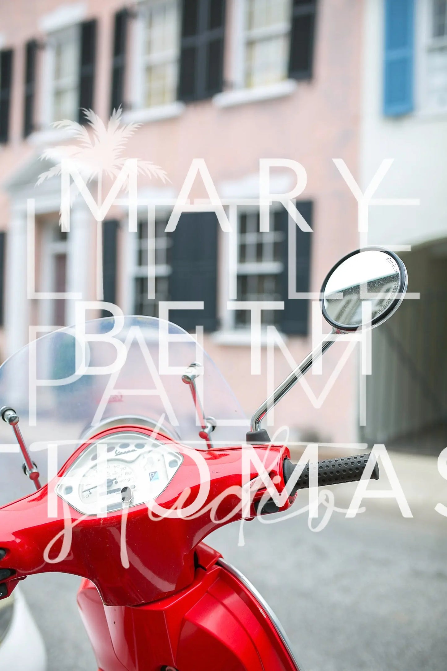 Charleston Charm - Red Vespa 2 Mary Beth Thomas