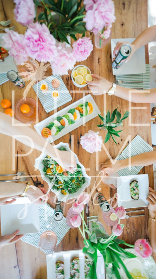 Tablescape of Spring Brunch